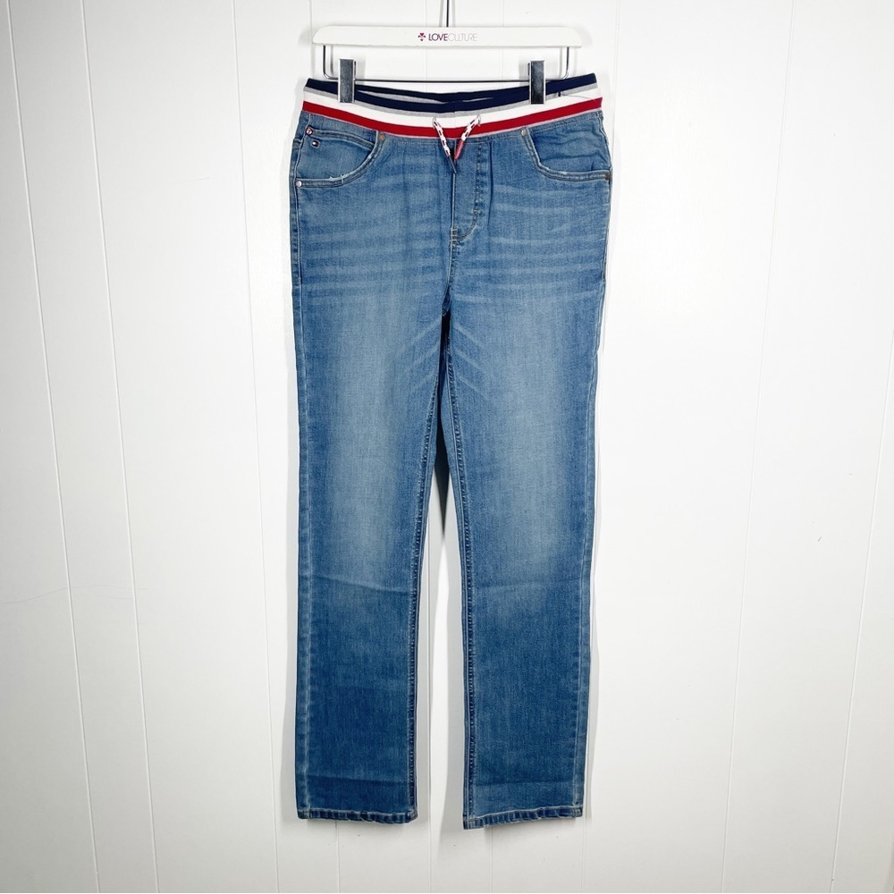 Tommy Hilfiger Mid Rise Revolution Slim Stretch Drawstring Jeans XL (20)